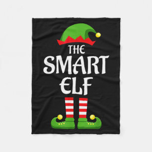 Smart Elf Family Matching Group Christmas Fleece Blanket