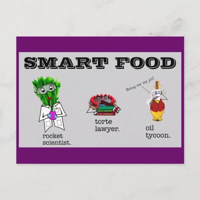 Smart Food: postcards (Front)