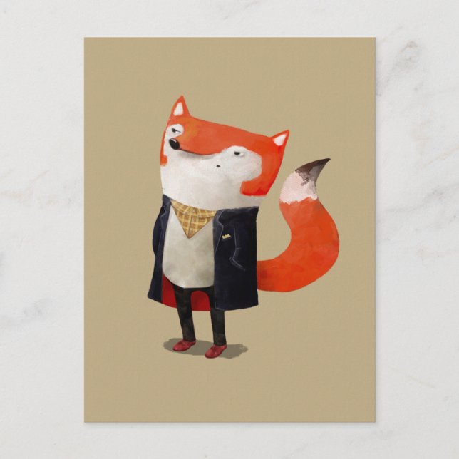 Smart Fox Postcard (Front)