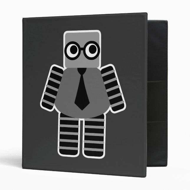 Smart Geek Robot Binder (Front/Inside)