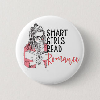 Smart Girls Read Romance Circle Button