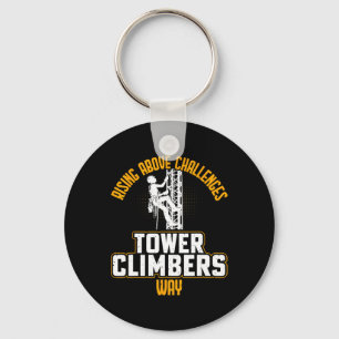 Smart Good Looking Tower Climber - Cell Tower Clim Keychain