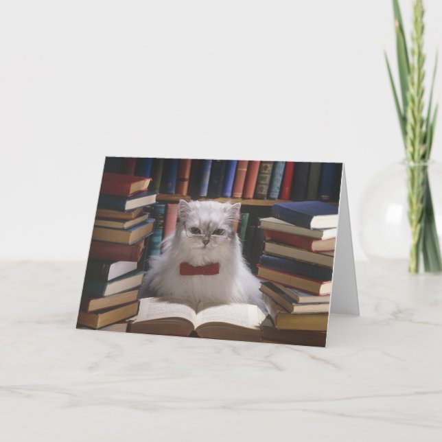 Smart graduation cat card (Front)