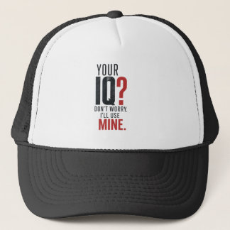 Smart IQ Sarcastic Typography Trucker Hat