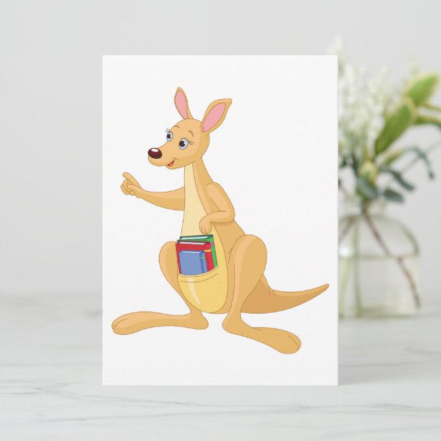 Smart Kangaroo Invitation (Standing Front)