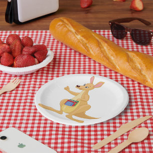 Smart Kangaroo Paper Plate