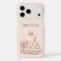 Smart Kitty Cat Glasses Pink Books