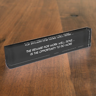 Smart Office Quote Nameplate