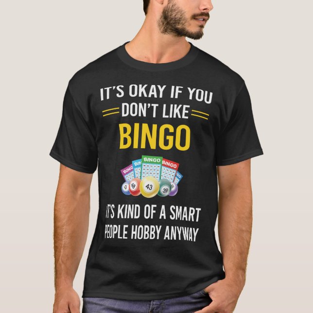 Smart People Bingo T-Shirt (Front)