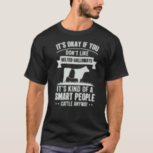 Smart People Cattle Farmer Cow Breed Belted Gallo T-Shirt