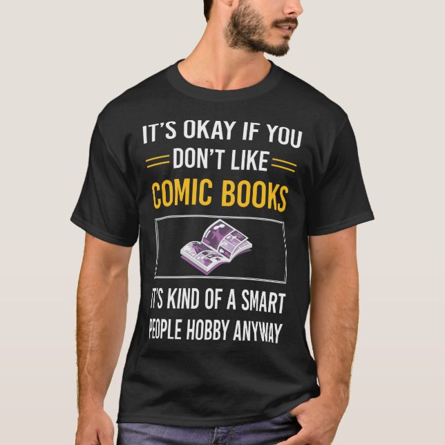 Smart People Comic Books Comics T-Shirt (Front)