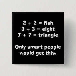 Smart People Math Button