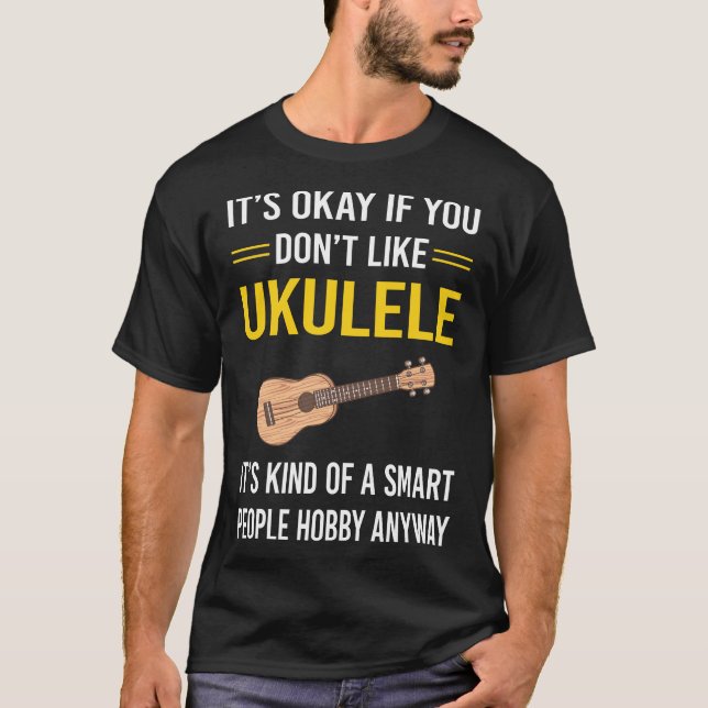 Smart People Ukulele T-Shirt (Front)