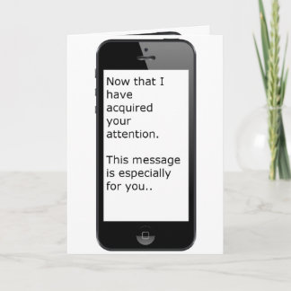 Smart phone Christmas Message with Digital Tree Holiday Card