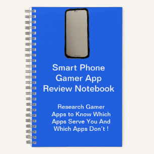 Smart Phone Gamer App Review Notebook