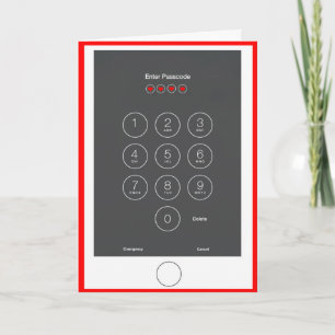 Smart Phone Greeting Card