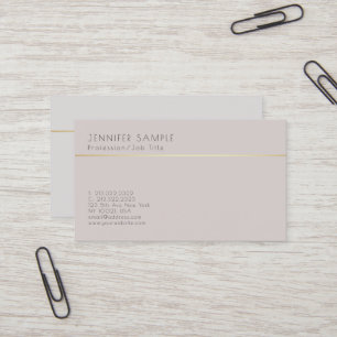 Smart Plain Creative Elegant Classic Colour Business Card