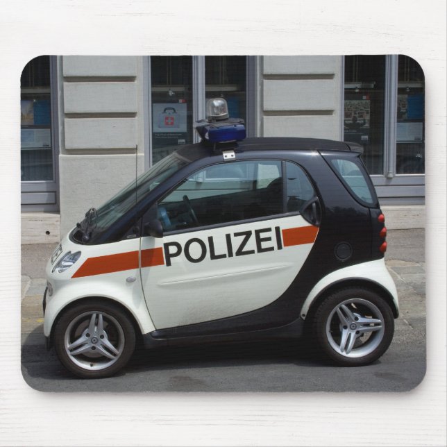 smart Police Car Mouse Pad (Front)