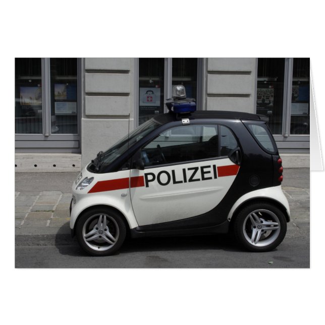 Smart Polizei Auto (Front Horizontal)