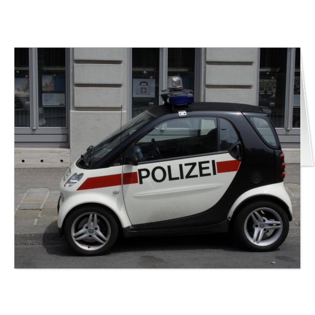 Smart Polizei Auto (Front Horizontal)