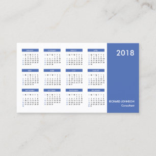 Smart Professional SImple Calendar Business Card