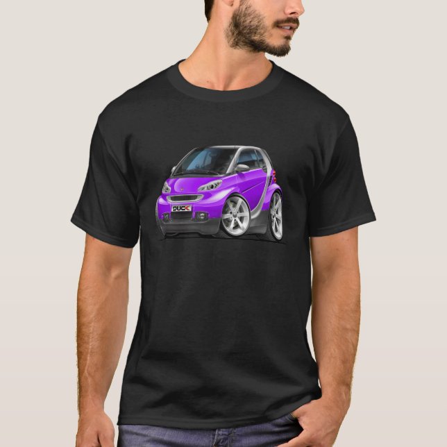 Smart Purple Car T-Shirt (Front)