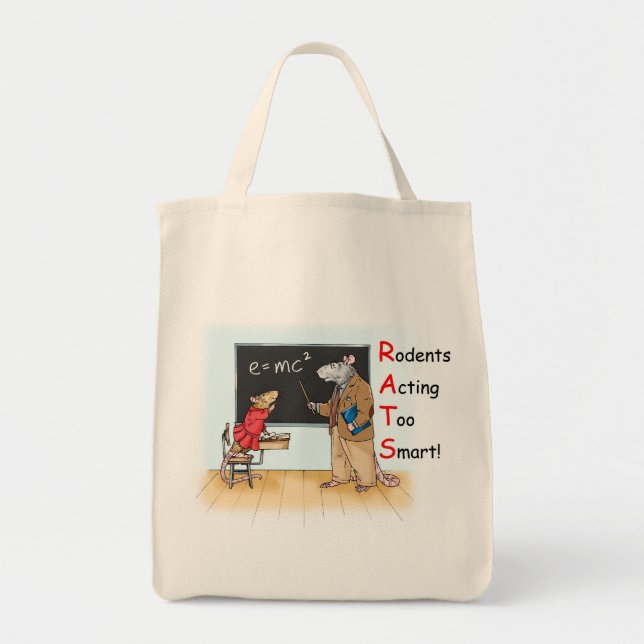 Smart Rat Tote Bag (Front)