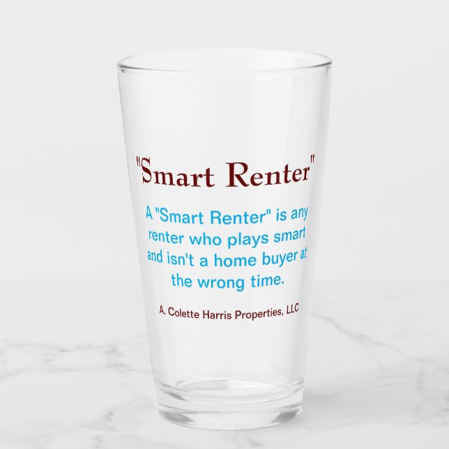 Smart Renter- Design 2 Glass (Front)