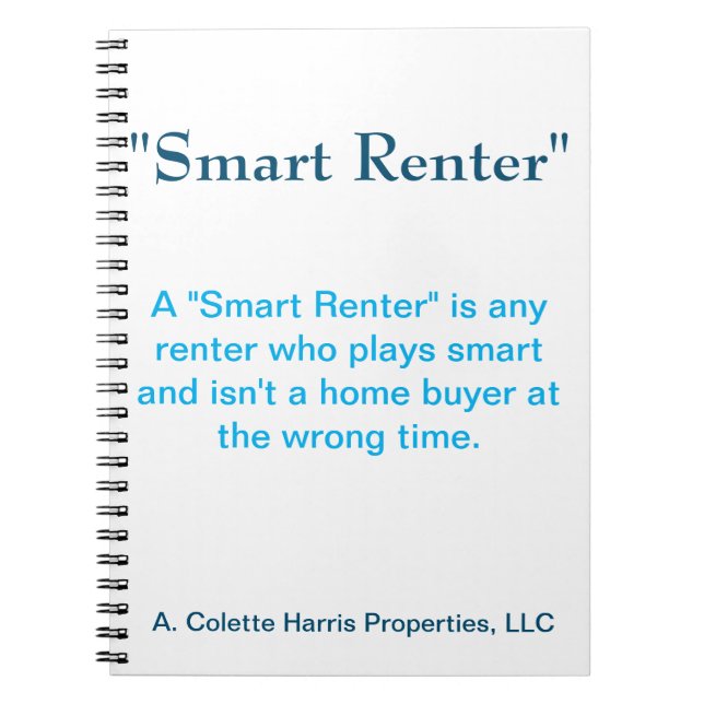 Smart Renter- Design 3 Notebook (Front)