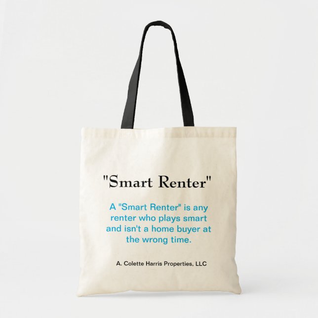 Smart Renter Tote- Design 4 Tote Bag (Front)