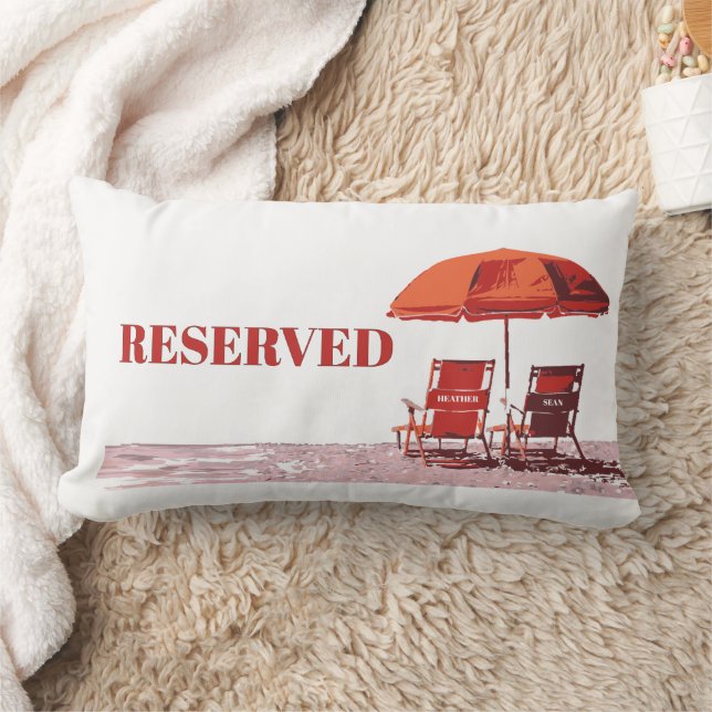 SMART! 🏖️ Reserved Beach Pillow – Add 2 Names (Blanket)