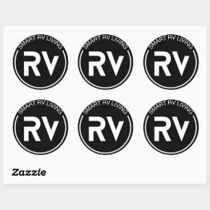 Smart RV Living Medium Sticker x6