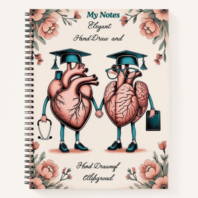 Smart & Sweet: Anatomy Study Notebook (Front)