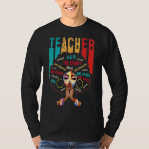 Smart Teacher Afro Love Melanin African American B T-Shirt
