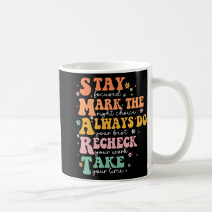 Smart Test Day Squad Funny Student Teacher Testing Coffee Mug