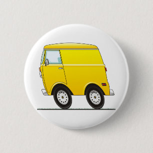 Smart Van Yellow 2 Inch Round Button