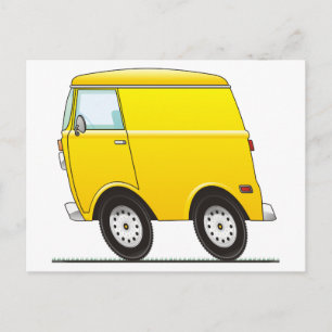 Smart Van Yellow Postcard