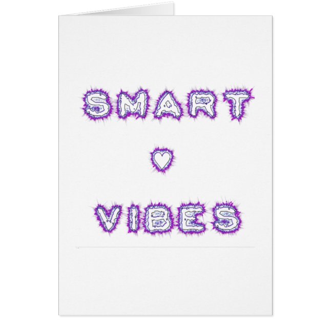Smart Vibes Quote Text Art Design (Front)