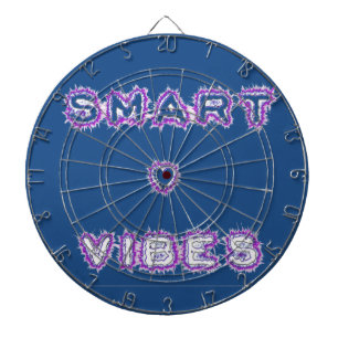 Smart Vibes Quote Text Art Design Dartboard
