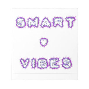 Smart Vibes Quote Text Art Design Notepad