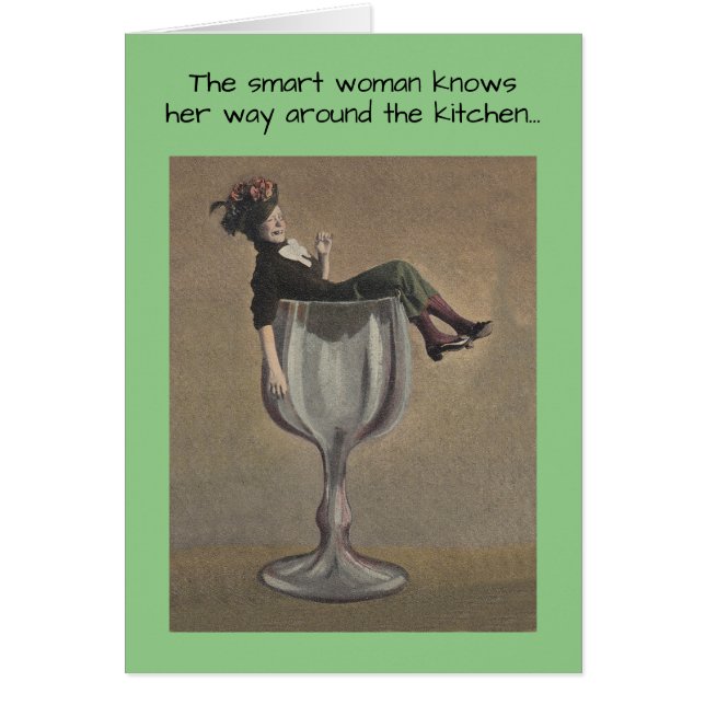 Smart Woman Birthday Celebration Retro Funny Humou (Front)