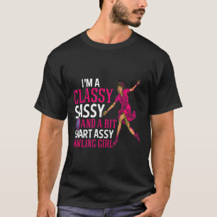 Smart Y Bowling Girl For Cly Bowler Bowling Women  T-Shirt