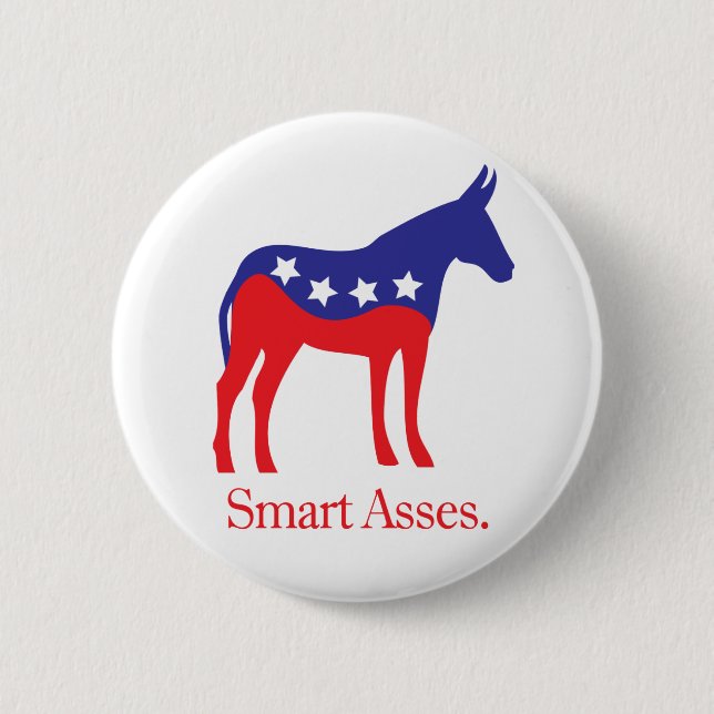 smartasses 2 inch round button (Front)