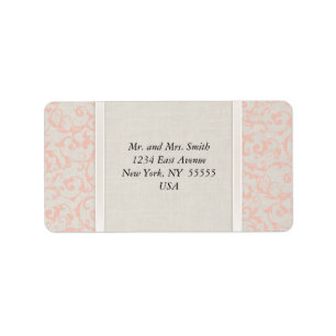 SmartElegance Coral Address Lables Label