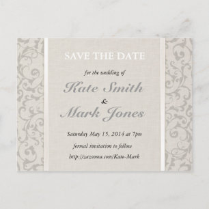 SmartElegance Coral Wedding Collection Announcement Postcard