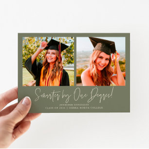 Smarter By One Degree Sage Green Grad Multi Photo Announcement
