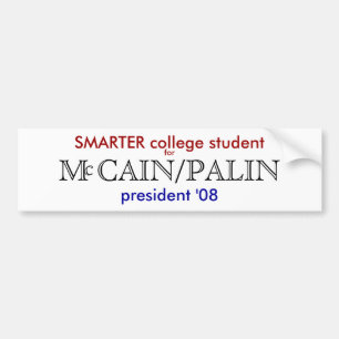 SMARTER college students, for, M C... - Customized Bumper Sticker