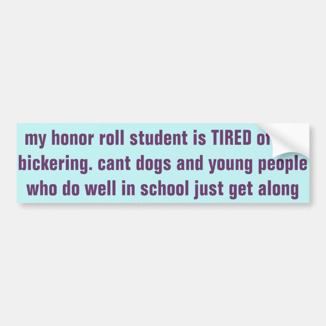 smarter than bumper sticker (Front)