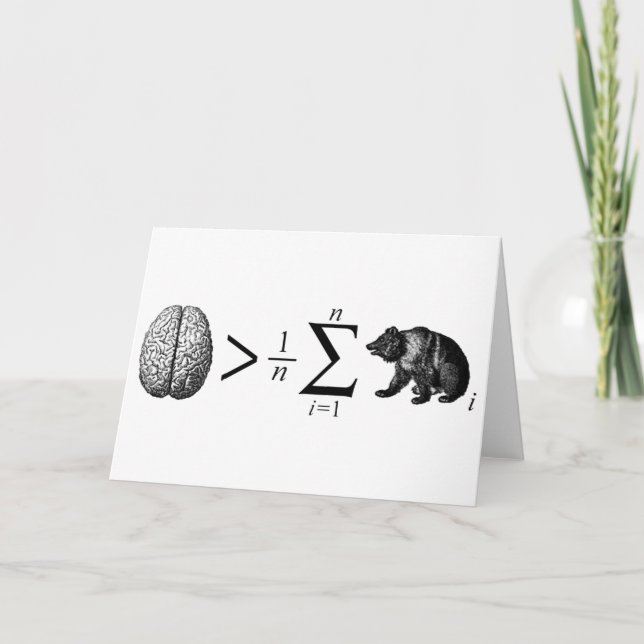 Smarter Than The Average Bear Holiday Card (Front)