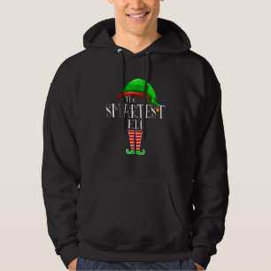 Smartest Elf Matching Family Group Christmas Party Hoodie